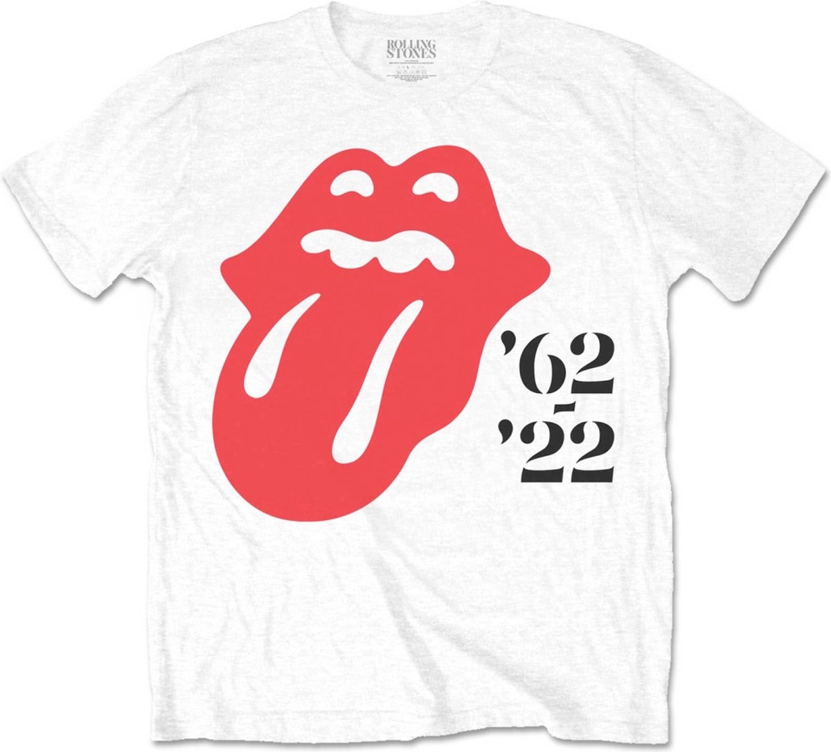 The Rolling Stones - Sixty '62 - '22 Heren T-shirt - S - Wit