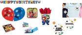 Super Mario - Anniversaire - Forfait fête - Articles de fête - Fête d'enfants - Soirée à thème - Décoration - Guirlandes et drapeaux - Assiettes - Gobelets - Serviettes - Invitations - Ballons.