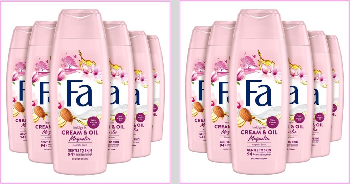 FA Douchegel Cream & Oil Silk Magnolia - JUMBOPAK - 12 x 250 ml