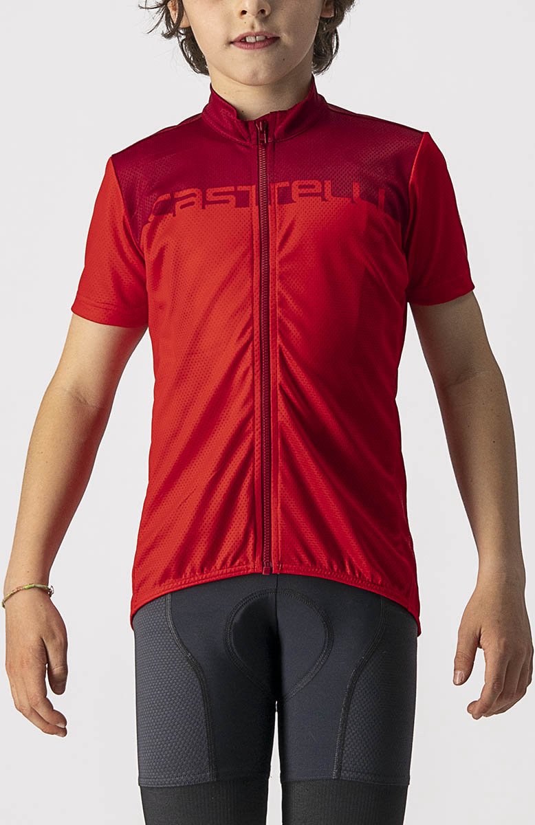 Castelli Fietsshirt Korte Mouwen Kids Rood - NEO PROLOGO JERSEY RED PRO RED-10Y