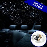 Deluqse Sterrenhemel Auto - 300 Lampjes - RGB - Afstandsbediening - Sterrenhemel Verlichting - Sterrenhemel Plafond - Sterrendak Auto - Sterrenhemel Glasvezel