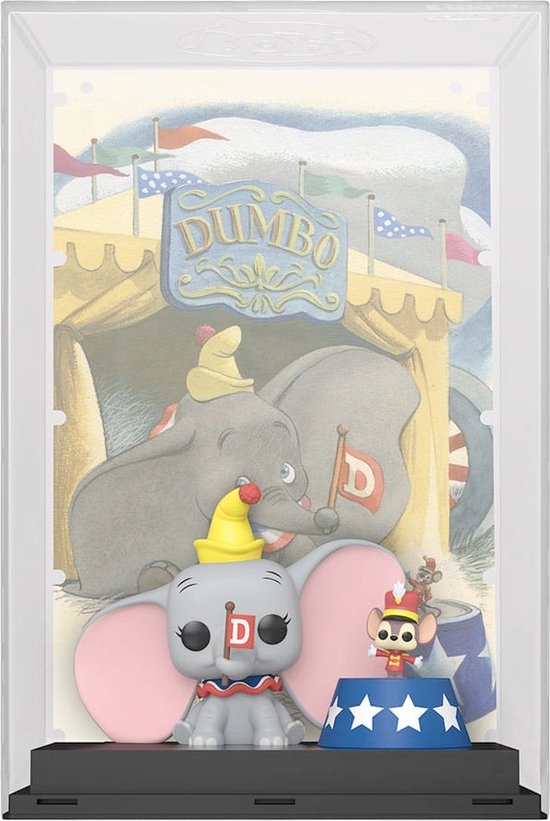 Funko Dumbo Verzamelfiguur & Poster Set Disney's 100th Anniversary POP! Dumbo 9 cm Multicolours