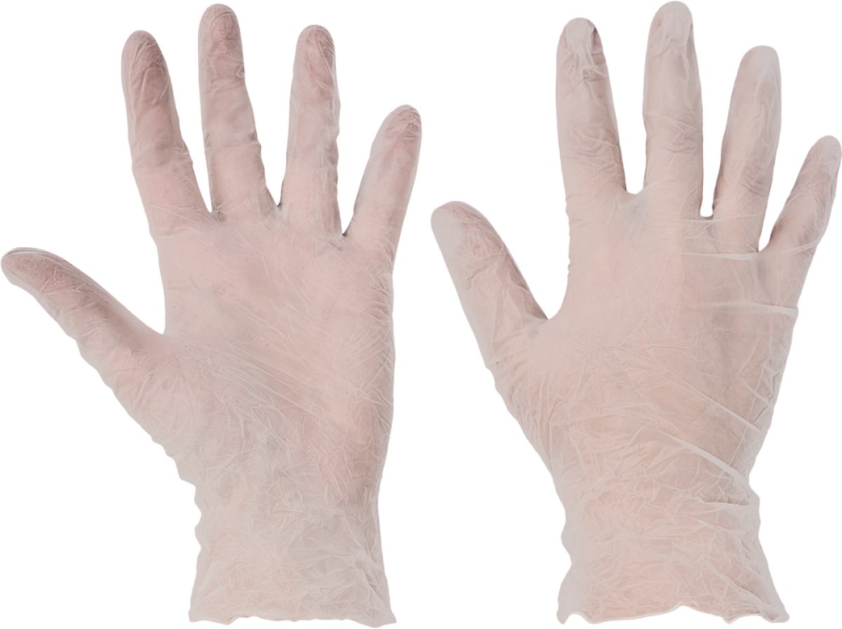 Cerva RAIL non-powed vyl handschoen (bx=100pc) 01090039 - Licht - 10