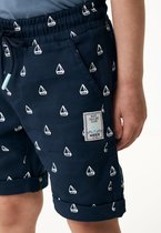 Chino Shorts With Roll Up Cuff Jongens - Navy - Maat 98-104