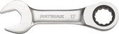 Stanley - FATMAX Stubby Ringsteeksleutel met ratel 17mm - Steeksleutel - Sleutelgereedschap - 1 Stuk(s)