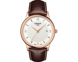 Tissot Rose Dream 18K T9144107601700 Horloge - Leer - Bruin - Ø 39 mm