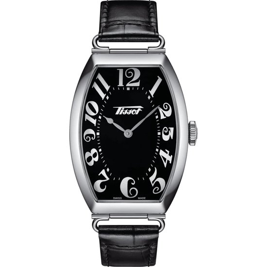 Tissot Heritage Porto T1285091605200 Horloge - Leer - Zwart - Ø 37.5 mm