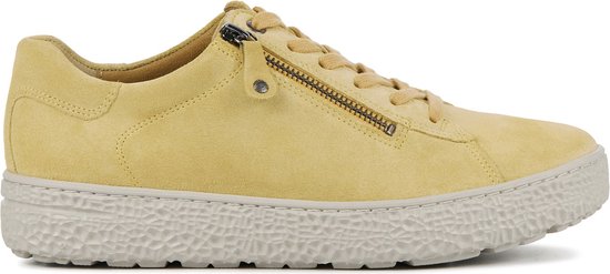 Hartjes Sneakers Dames - Lage sneakers / Damesschoenen - Suède - 162.1401 - Geel - Maat 39