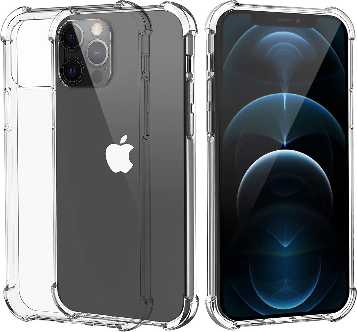 Hoesje voor iPhone 13 PRO MAX backcover Shockproof siliconen Transparant