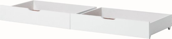 Hoppekids ladekast voor bedden van 70x190cm en 90x200cm, wit.