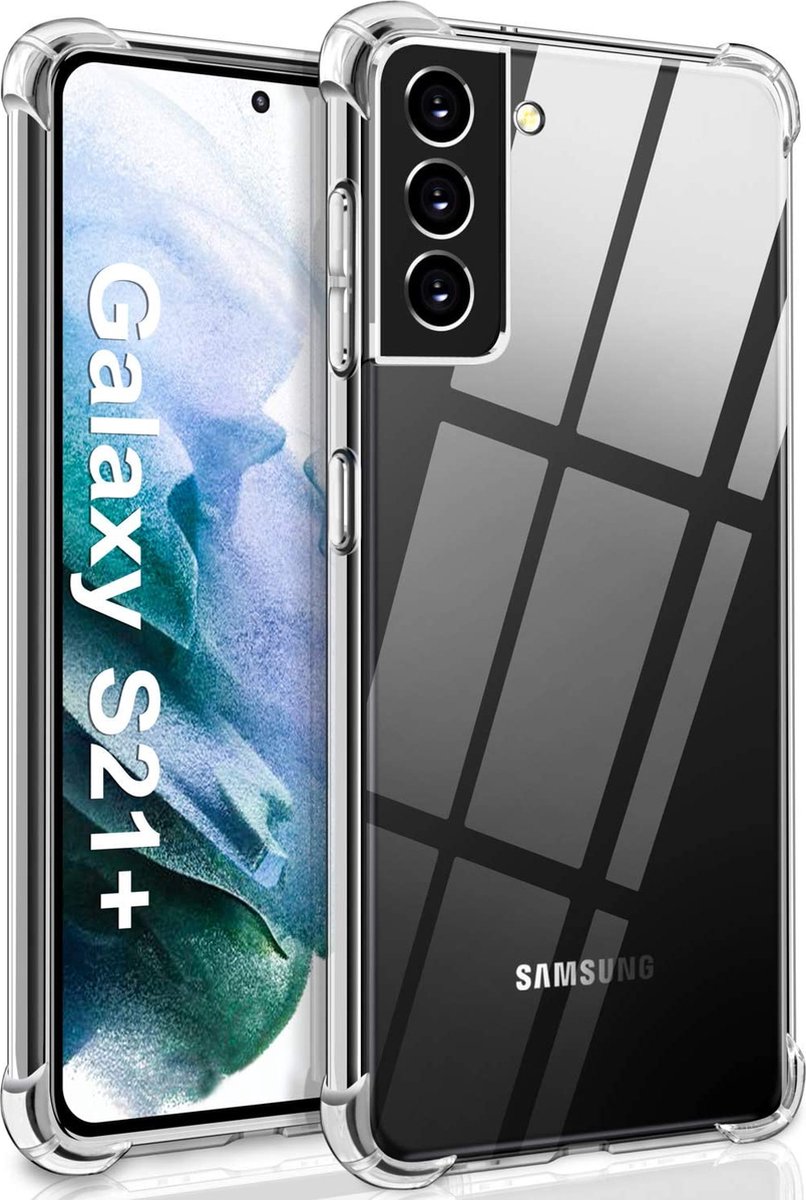 Hoesje voor Samsung Galaxy S21 PLUS backcover Shockproof siliconen Transparant