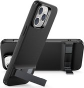 ESR Air Shield Boost Telefoonhoesje geschikt voor Apple iPhone 14 Pro Max Hoesje Flexibel TPU Backcover + Standaard - Zwart