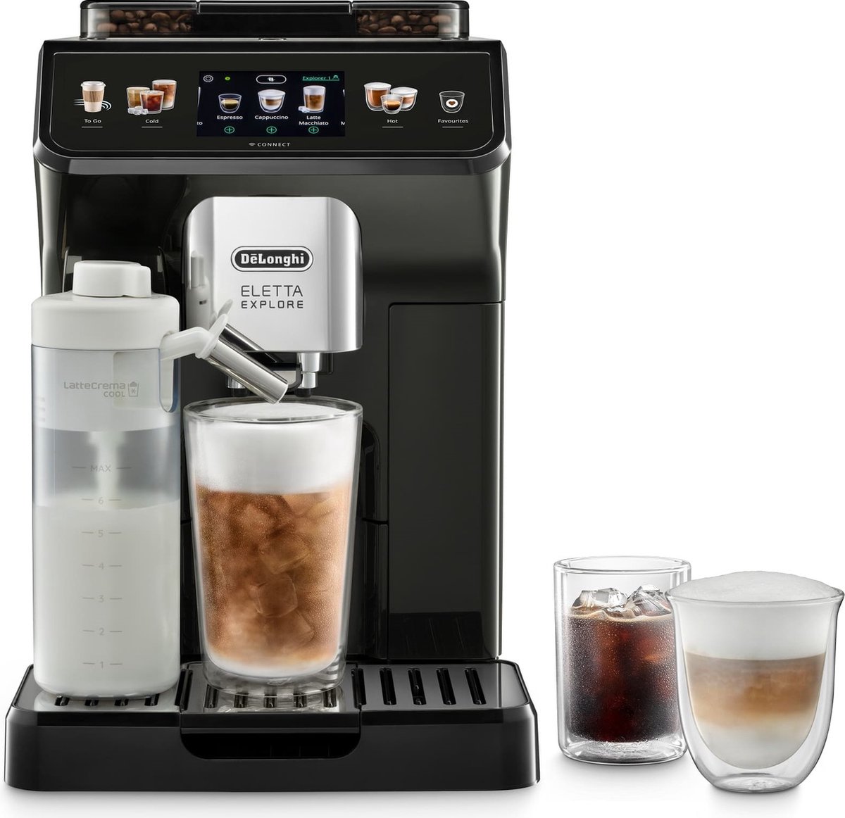 De'Longhi Eletta Explore - Volautomaat espressomachine - Zwart - Coldbrew