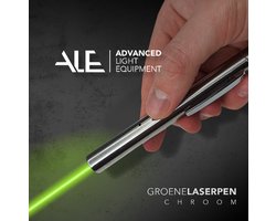 ALE Professionele laserpen - groen - laser - USB oplaadbaar - Aluminium behuizing - waterbestendig