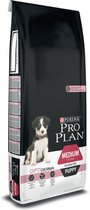Pro Plan Dog Puppy Medium Sensitive Skin - Hondenvoer - Zalm 18 kg Breederbag