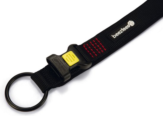 Beeztees Parinca Collier pour Chien Nylon - Zwart 45-50 cm x 25 mm