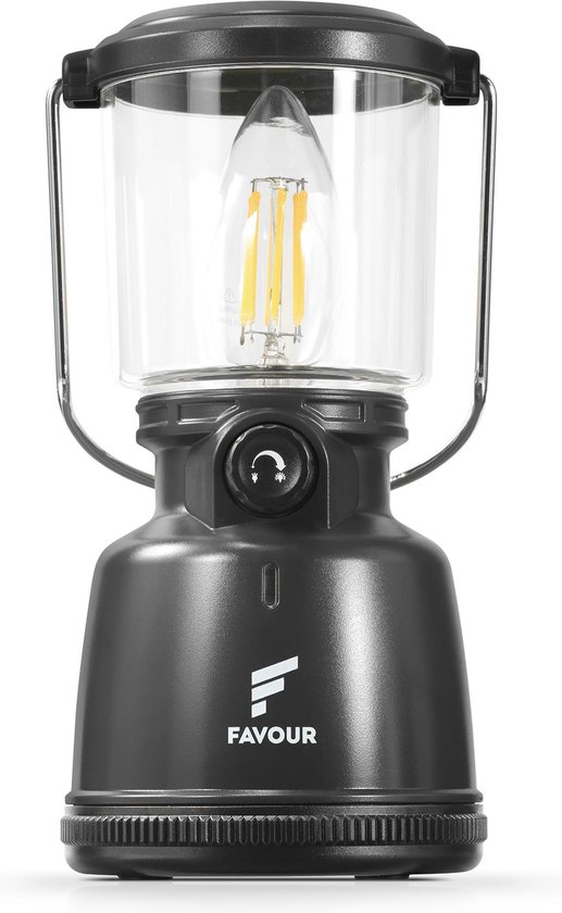 Favour L0818 Retro Camping lamp oplaadbaar LED, 320 Lumen, IP64