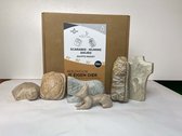 SamStone Doe-het-zelf pakket egypte - speksteen - cadeau - kunst- hobby - 10 jr - dier - beeldhouwen