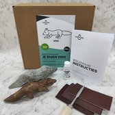 SamStone Doe-het-zelf pakket vos - speksteen - cadeau - kunst- hobby - 8 jr - dier - beeldhouwen