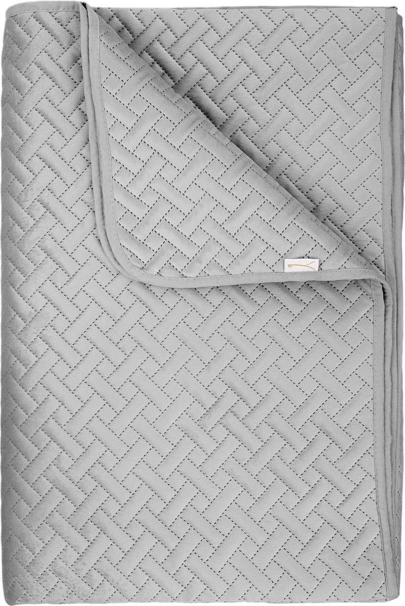 Yellow Ash-Grey Sprei Audrey 270x260 cm, gemaakt van 100% Polyester