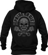 PRIDE or Die Hoodie Sweater Busted Knuckles Zwart maat XL