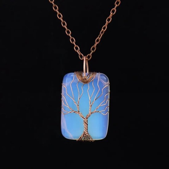 Opaliet Dames Ketting met Edelsteen