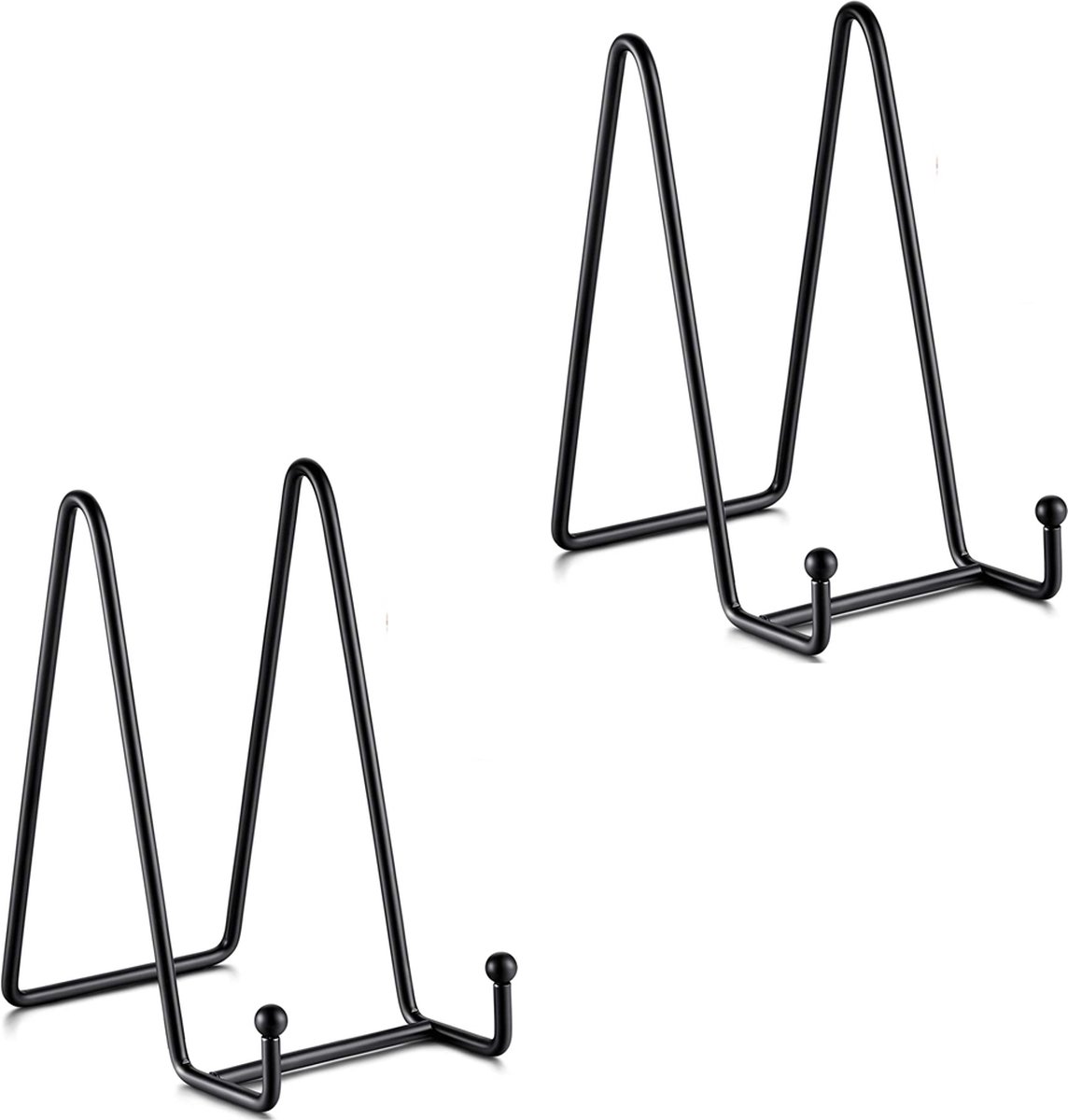 Bordenstandaard - Zwart - 2 Stuks - Bordenrek - Bordenstandaard voor Sierborden - Borden Display Standaard