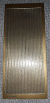 Gouden stickers - stickervel zelfklevend goud - sierrandjes - foliesticker randen - rand sticker