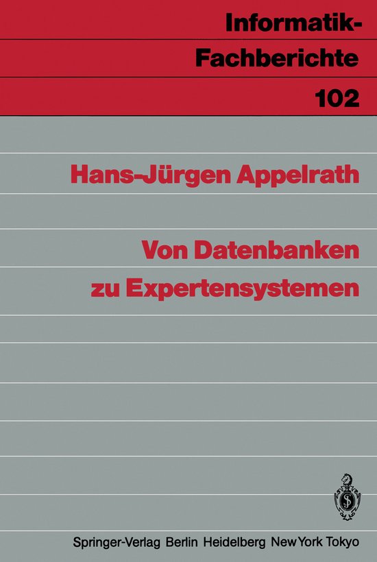 Von Datenbanken Zu Expertensystemen - cover