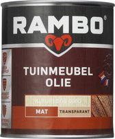 Rambo Pantserbeits Tuinmeubel Olie - Transparant - Mat - Sneldrogend - Geurarm - Kleurloos - 0.75L