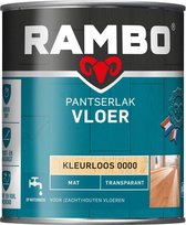 Rambo Pantserlak Vloer Transparant Mat - Sneldrogend - Vocht & Vuilwerend - Kleurloos - 0.75L