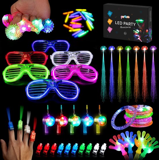 Partizzle Glow in the dark LED Party Set - Cadeaux pour Enfants