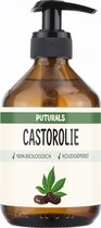 Castor Olie 100% Biologisch en Koudgeperst - 300ml - Rijk aan Vitamine E en Omega Vetzuren - Castor Olie Voor Haar, Wimpers en Wenkbrauwen - Ricinolzuur Stimuleert de Bloedcirculatie en Groei van Wimpers en Wenkbrauwen - Puur en COSMOS Gecertificeerd