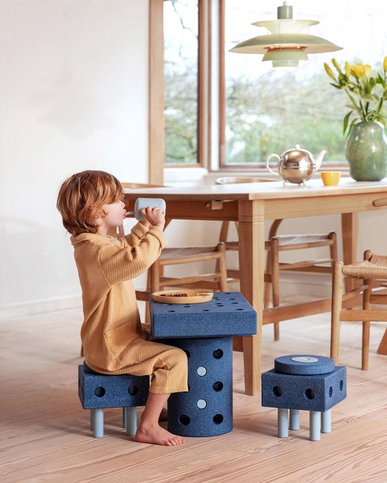 Modu Dreamer Kit - Zachte blokken- 33 onderdelen - Open Ended speelgoed- Speelgoed 1 -2-3 jaar - Deep Blue / Sky Blue van Modu — afbeelding 3