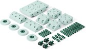 Modu Dreamer Kit - Zachte blokken - 33 onderdelen - Open Ended speelgoed - Speelgoed 1 -2-3 jaar - Ocean Mint / Forest Green