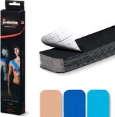 Gladiator Sports Kinesiotape Strips - Kinesiologie Tape - Sport strips - 25 stuks - 25 x 5 cm - Zwart