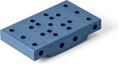 Modu Blokken Gebogen basis - Zachte blokken- Uitbreiding - Balansbord -Speelgoed 1 jaar - Deep Blue