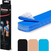 Gladiator Sports Kinesiotape Strips - Kinesiologie Tape - Sport strips - 25 stuks - 25 x 5 cm - Donker blauw