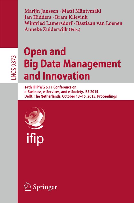 Open and Big Data Management and Innovation - cover