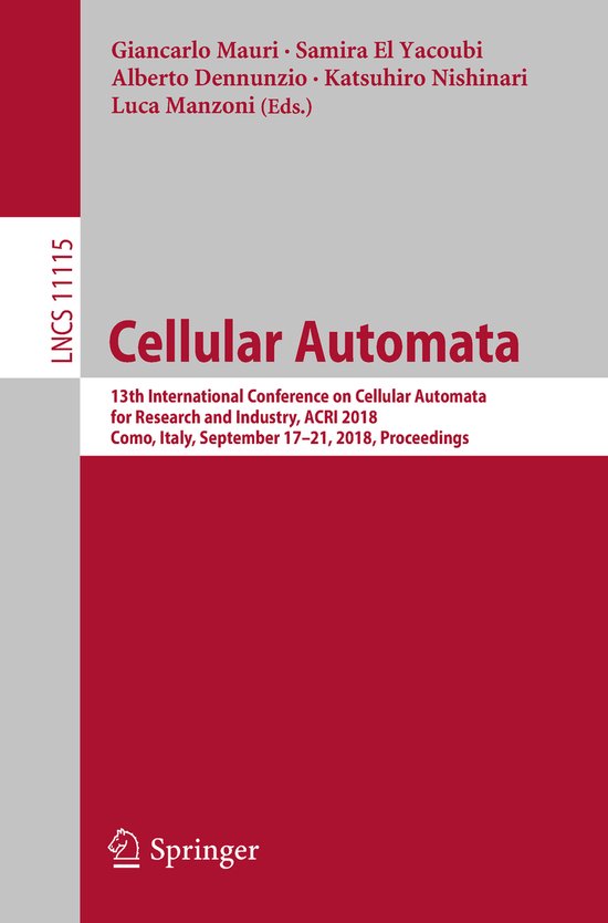Lecture Notes in Computer Science11115- Cellular Automata - cover