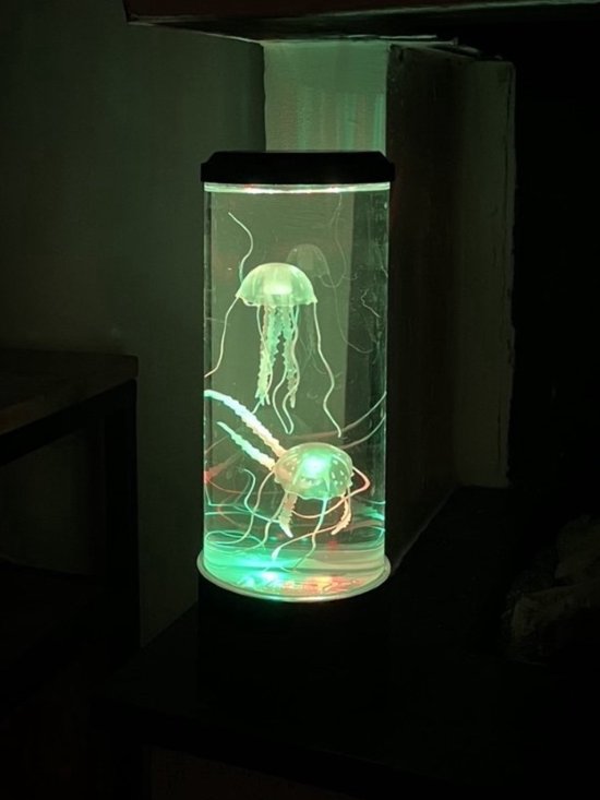 Lavalamp - Jellyfish - Kinderen en Volwassenen - Kwallen - Bureaulamp - Nachtlamp - Sfeerlamp - Tafellamp - 7 Kleuren - LED Lamp