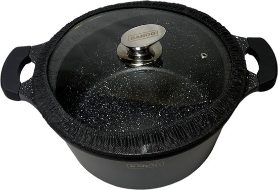 Casserole alu antiadhésive noir induction D20cm