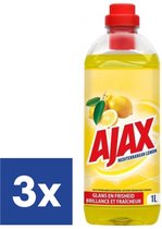 Ajax Mediterranean Limoen Allesreiniger - 3 x 1 l