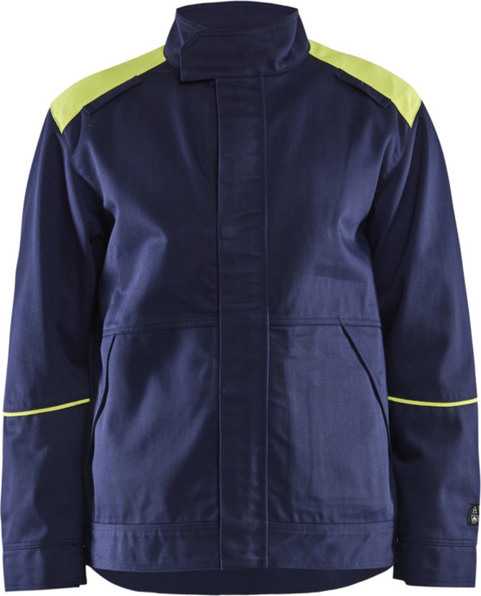 Blåkläder 4801-1501 Lasjack Marineblauw/Geel maat XS