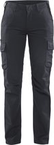 Blaklader Pantalon de Travail Industriel Femme Stretch 7144-1832 - Grijs Medium / Zwart - C48