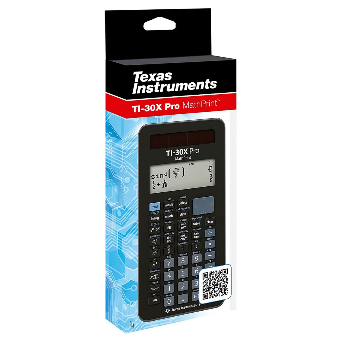 Programmierbarer Taschenrechner Taschenrechner Ti 30 Eco TI-30 Eco RS  Schutztasche Jeans-Style Diamron Education AG, image size:1198x1200