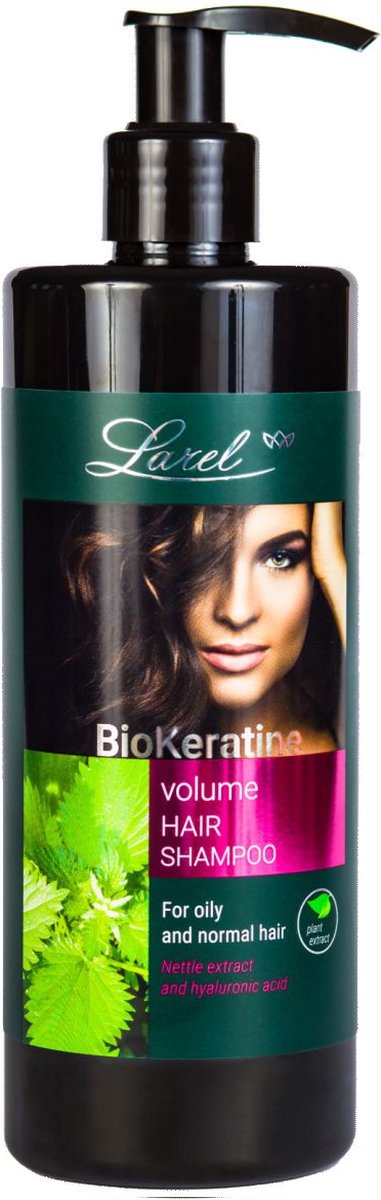 Larel® Bio Keratine Volume Hair Shampoo Voor Vet & Normaal Haar 400ml.
