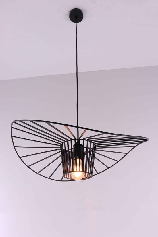 Hanglamp zwart trechtervorm | Diameter 25 cm