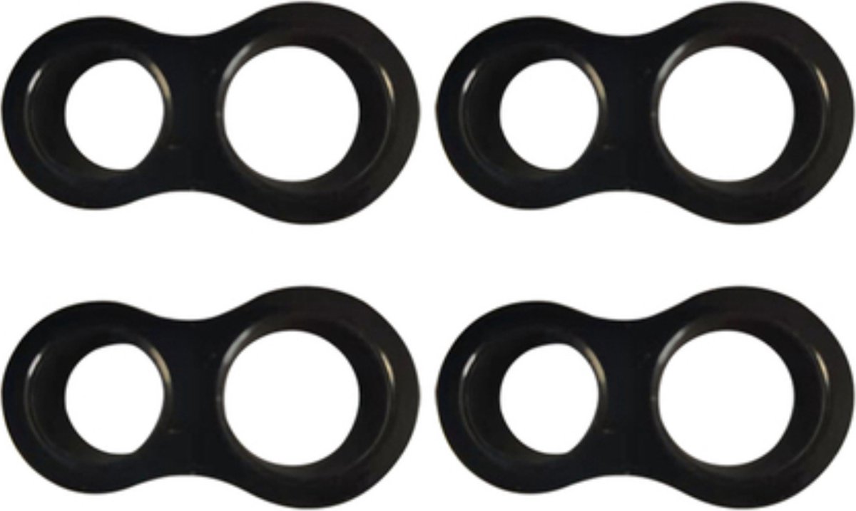 Deurklink Buffers - 20 stuks - Zwart - Stootdoppen - Muurbeschermers - Deurklink bescherming - Flexibele Deurstoppers