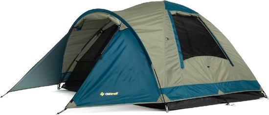 OzTrail Tasman 3v Dome Tent Camping Outdoor 3 Person Shelter (Multicoloured, Standard) | Material: Polyester | Camping & Hiking | Front Vestibule | Light Attachment Point | Included-Pockets & Carry Bag | ‎4 seasons - Oztrail